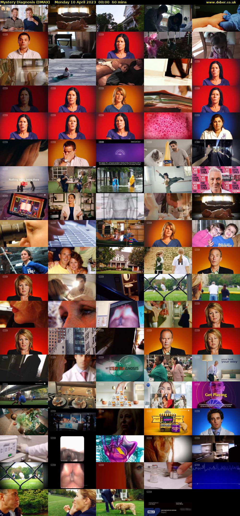 Mystery Diagnosis (DMAX) Monday 10 April 2023 00:00 - 01:00