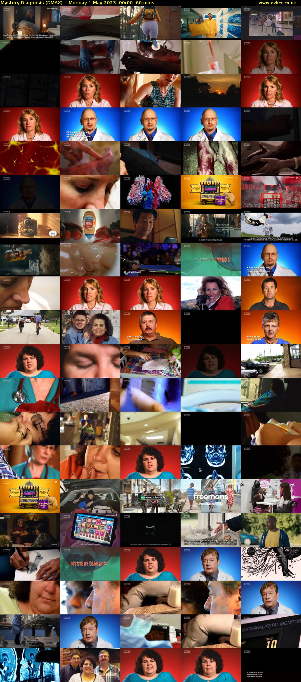 Mystery Diagnosis (DMAX) Monday 1 May 2023 00:00 - 01:00