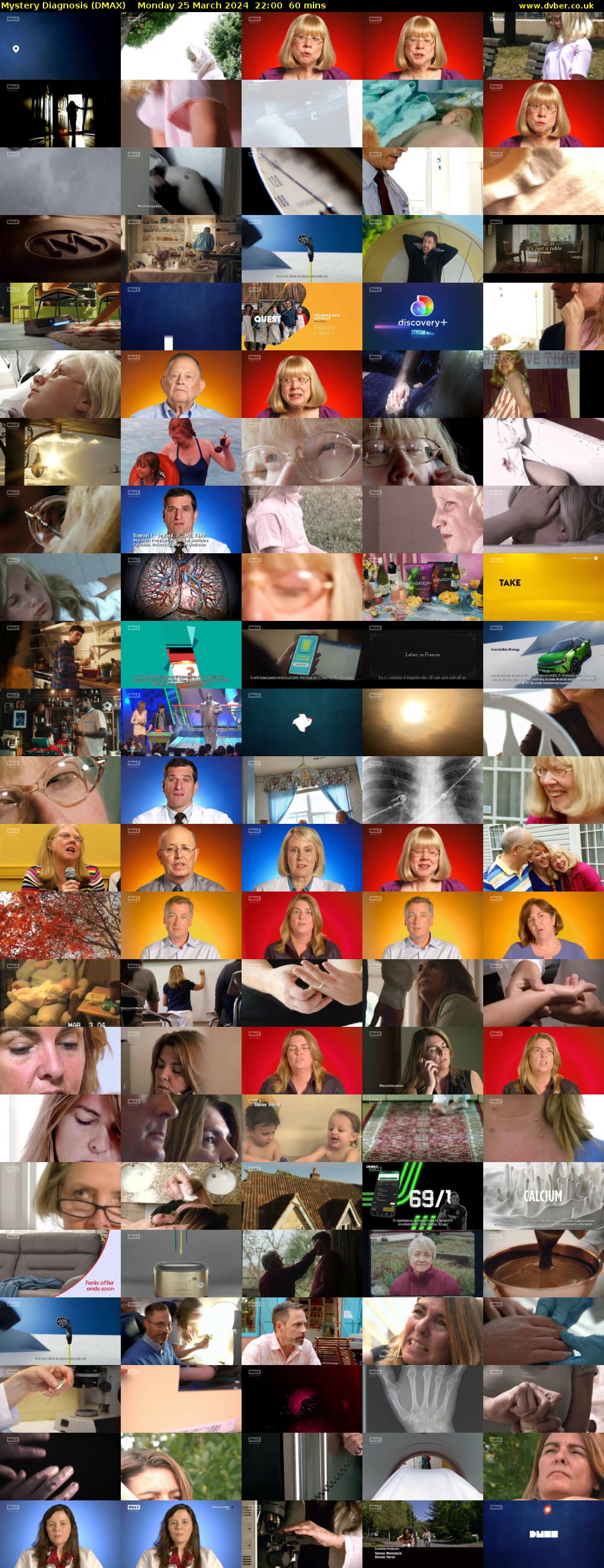 Mystery Diagnosis (DMAX) Monday 25 March 2024 22:00 - 23:00