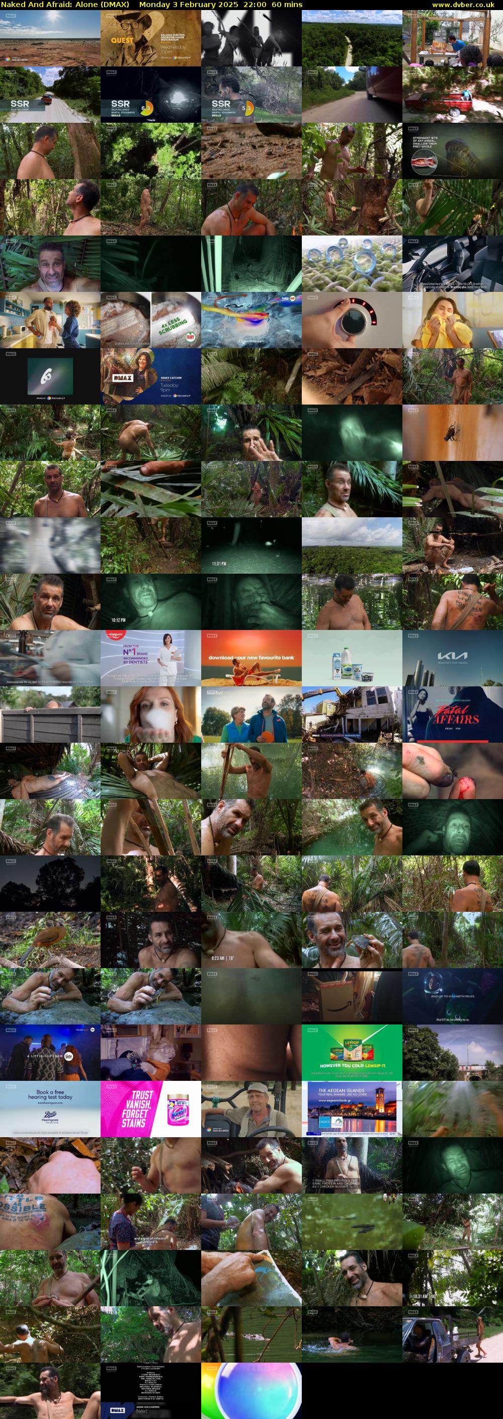 Naked And Afraid: Alone (DMAX) Monday 3 February 2025 22:00 - 23:00