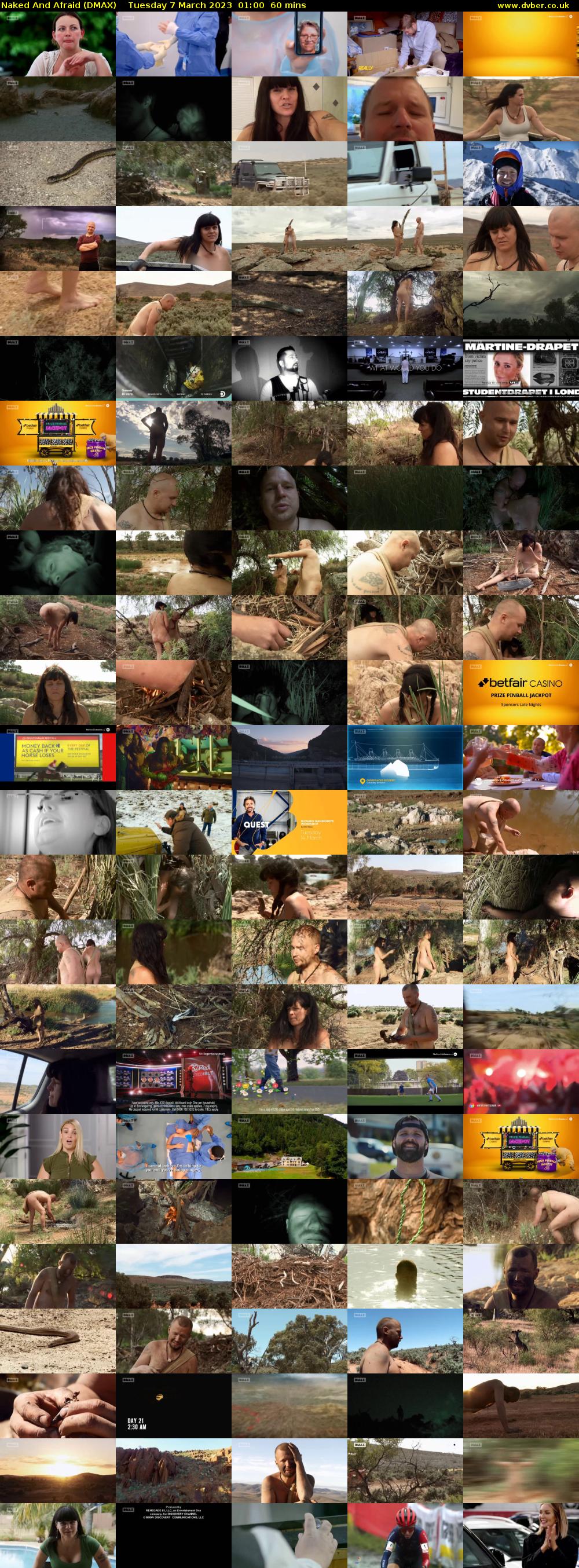 Naked And Afraid (DMAX) Tuesday 7 March 2023 01:00 - 02:00