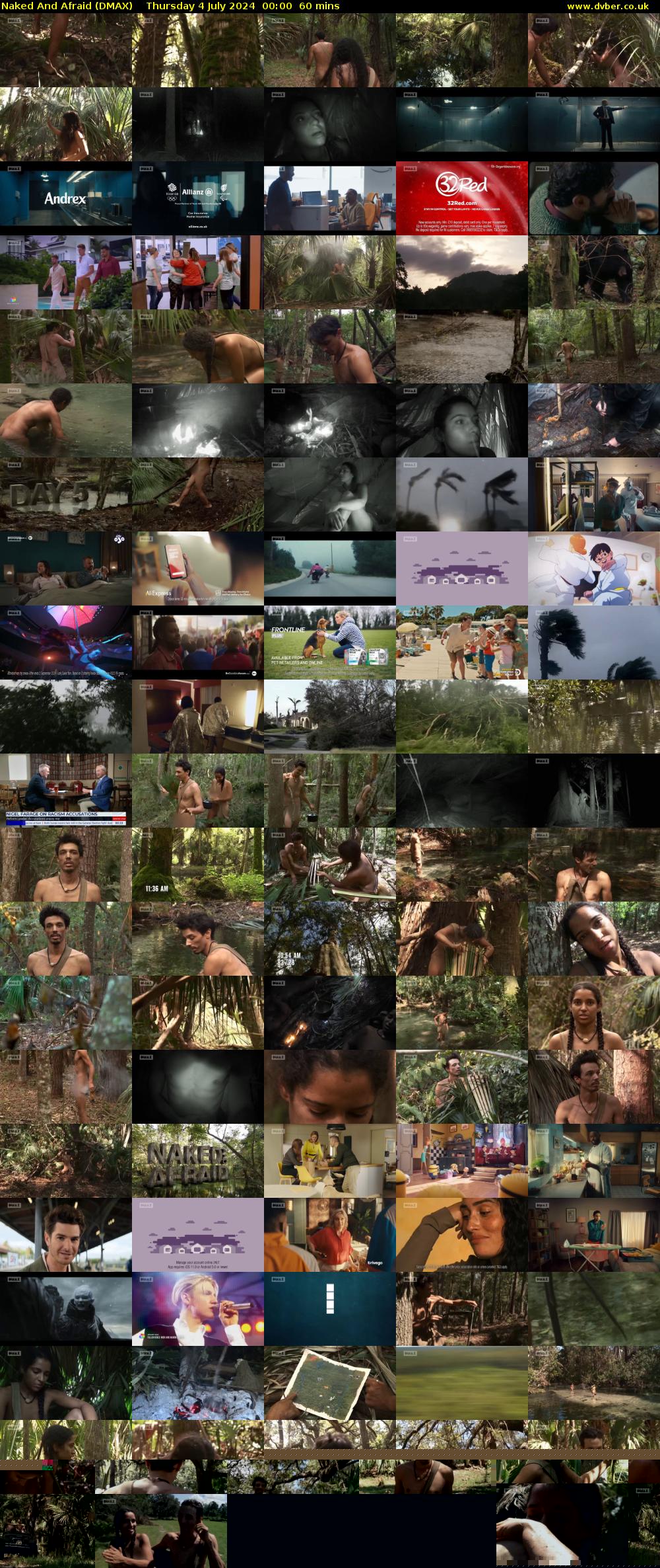 Naked And Afraid (DMAX) Thursday 4 July 2024 00:00 - 01:00