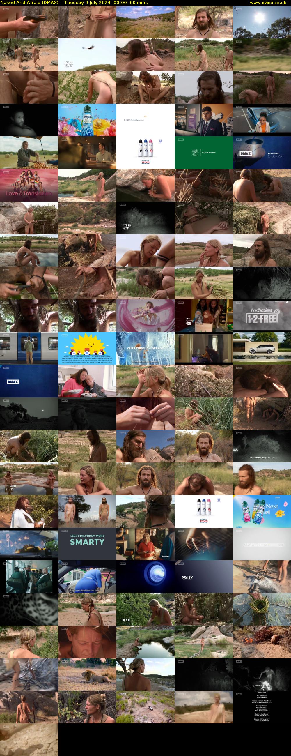 Naked And Afraid (DMAX) Tuesday 9 July 2024 00:00 - 01:00