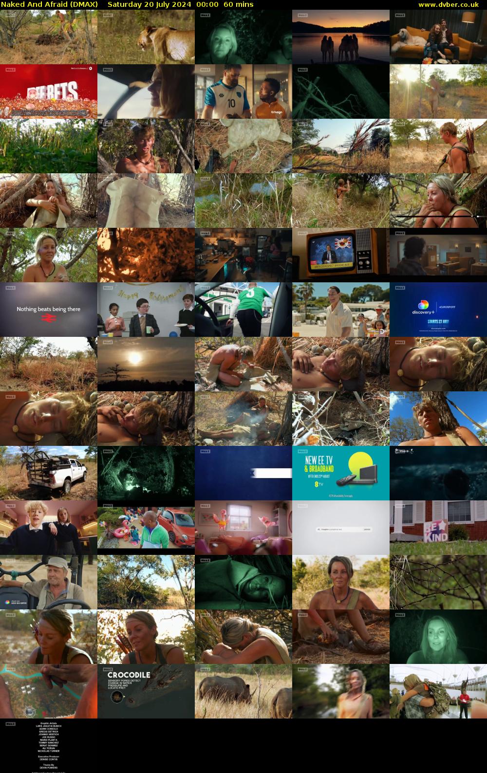 Naked And Afraid (DMAX) Saturday 20 July 2024 00:00 - 01:00