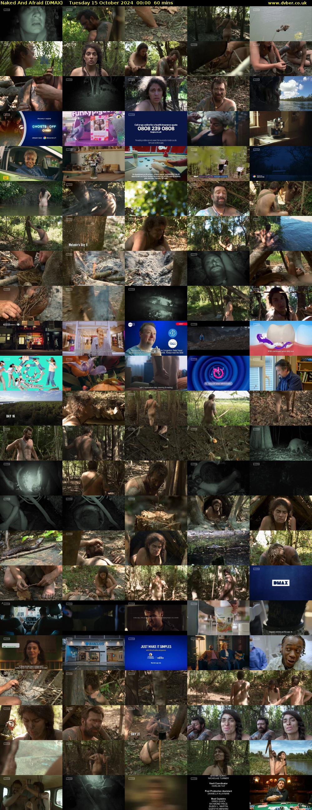 Naked And Afraid (DMAX) Tuesday 15 October 2024 00:00 - 01:00
