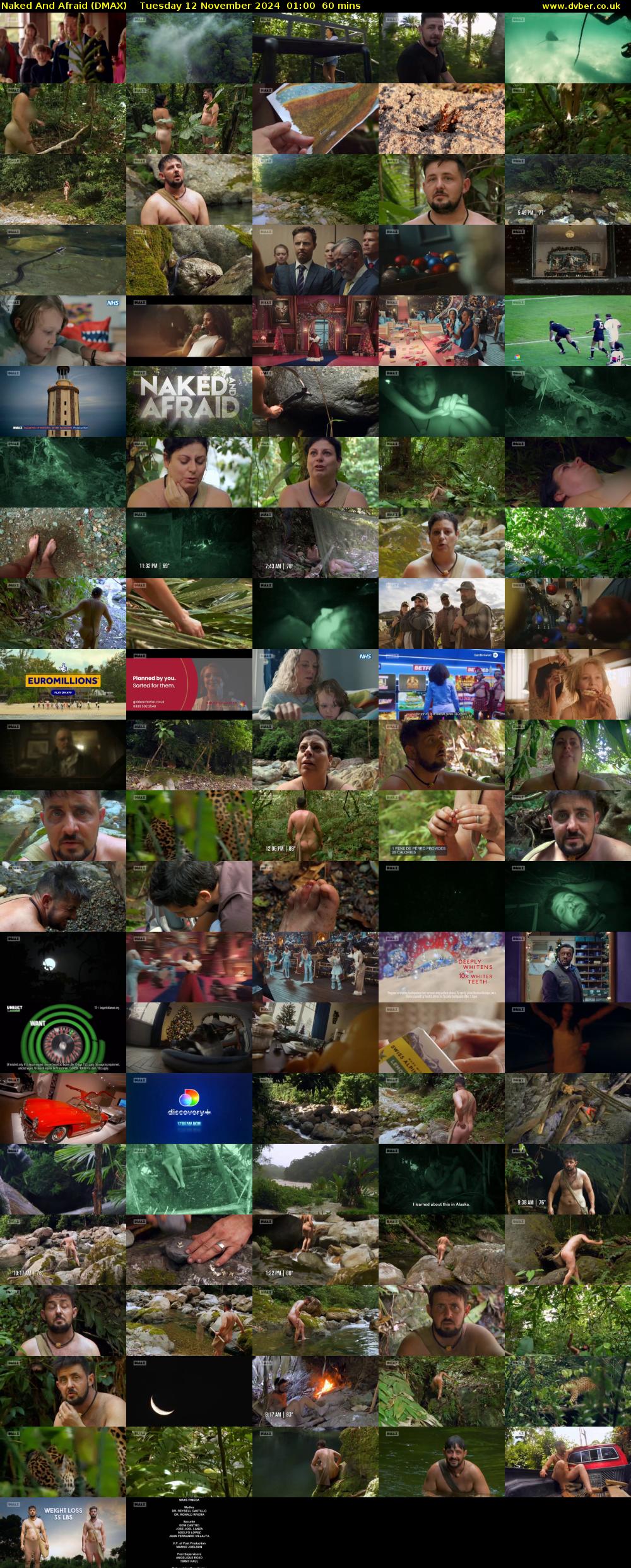 Naked And Afraid (DMAX) Tuesday 12 November 2024 01:00 - 02:00