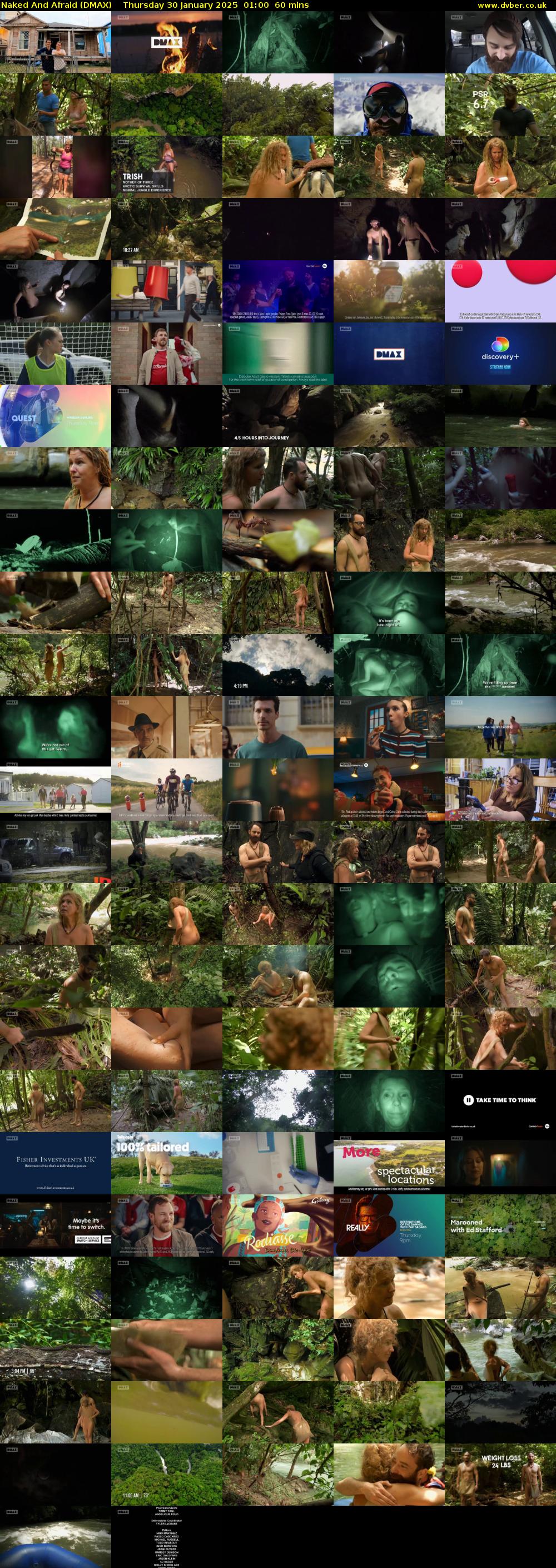 Naked And Afraid (DMAX) Thursday 30 January 2025 01:00 - 02:00