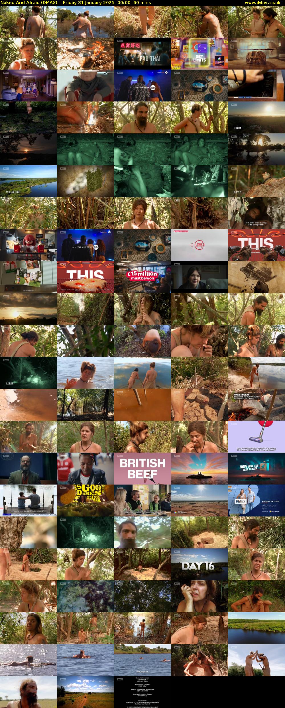 Naked And Afraid (DMAX) Friday 31 January 2025 00:00 - 01:00