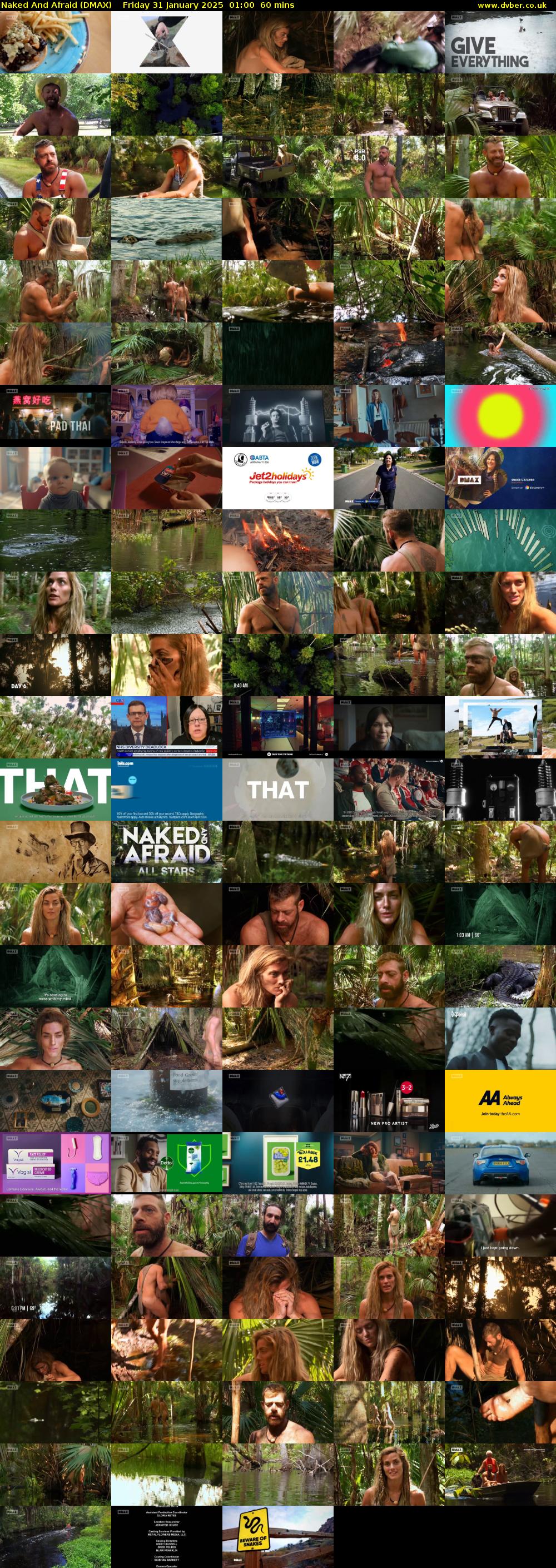 Naked And Afraid (DMAX) Friday 31 January 2025 01:00 - 02:00