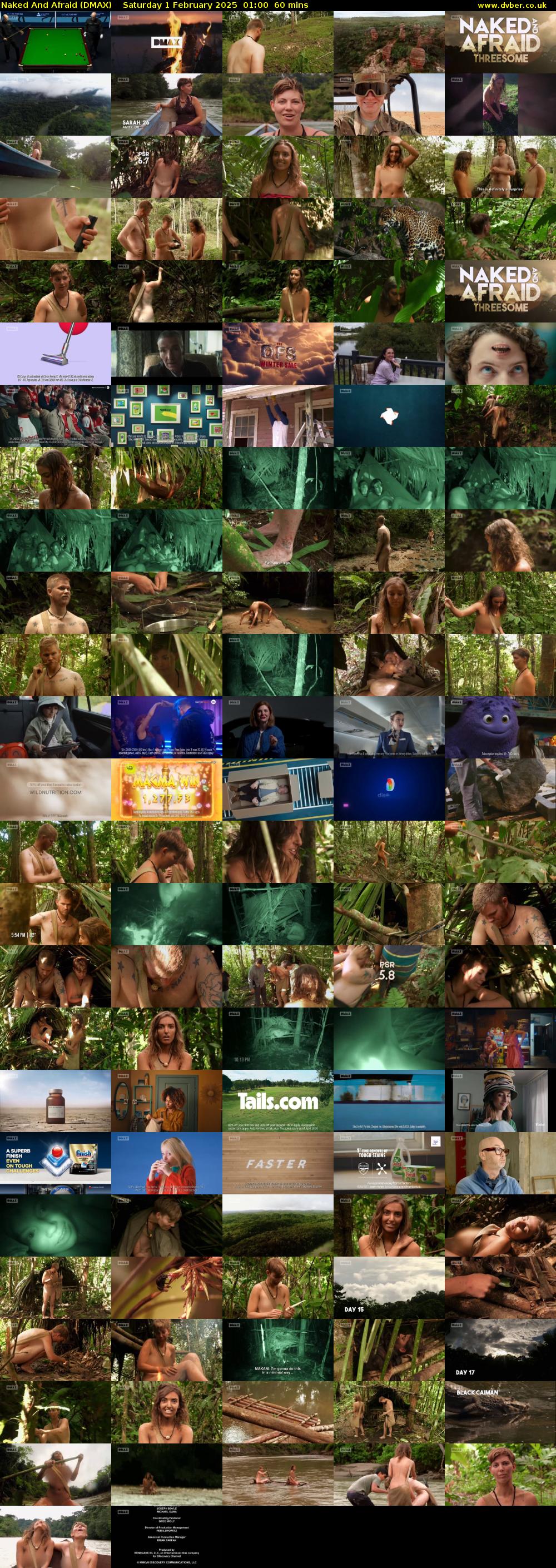 Naked And Afraid (DMAX) Saturday 1 February 2025 01:00 - 02:00