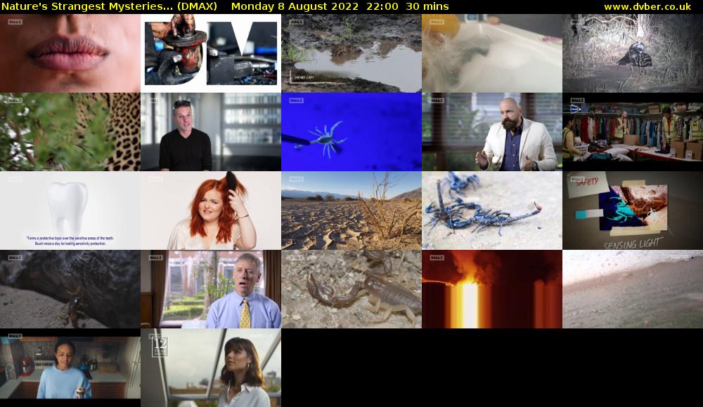 Nature's Strangest Mysteries... (DMAX) Monday 8 August 2022 22:00 - 22:30
