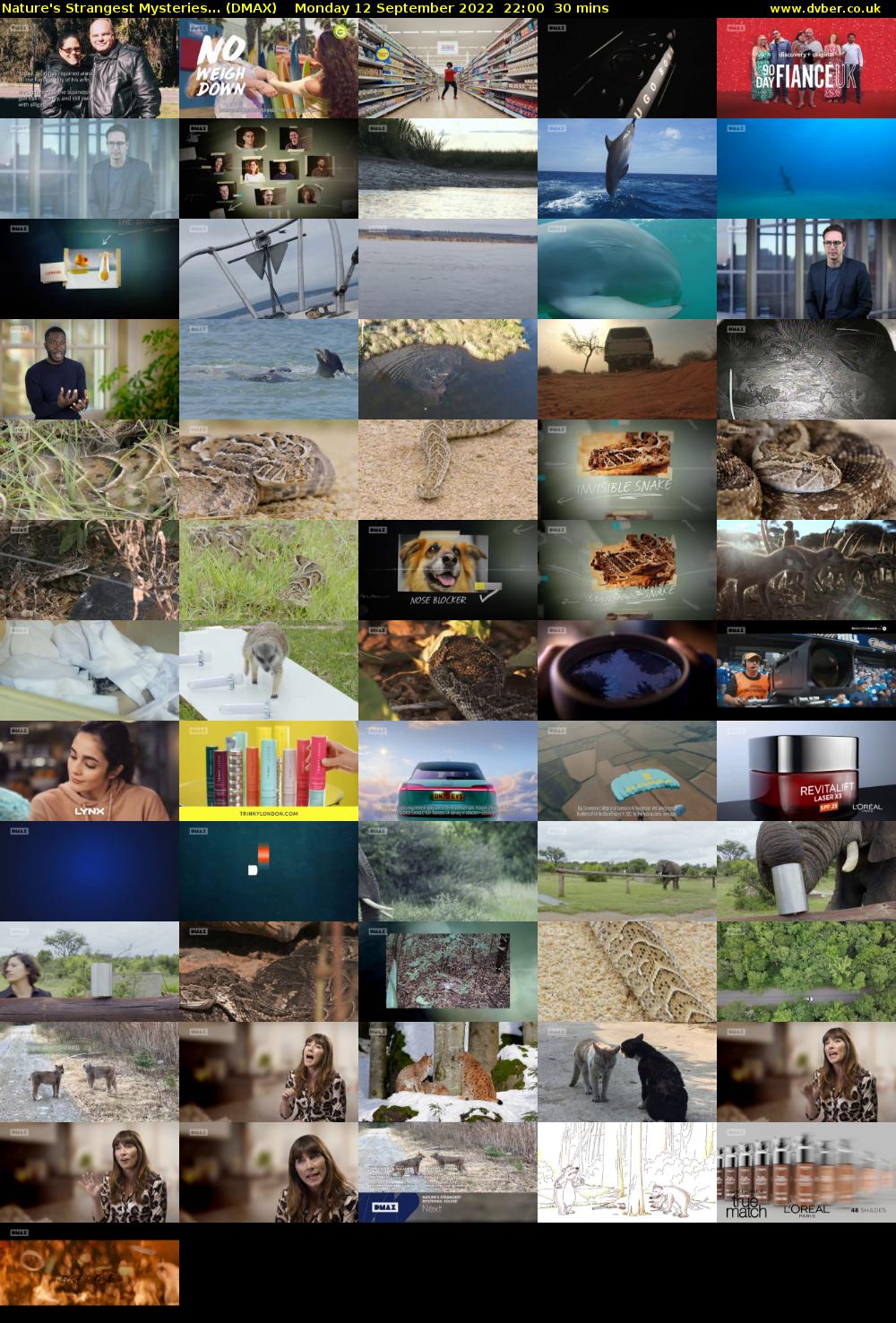 Nature's Strangest Mysteries... (DMAX) Monday 12 September 2022 22:00 - 22:30