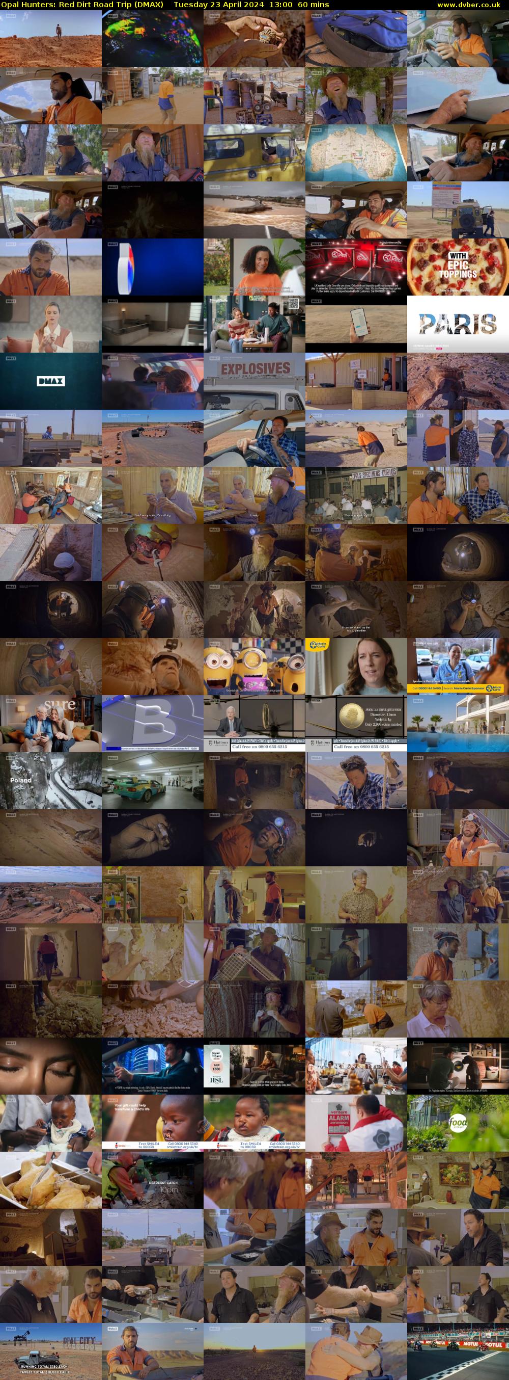 Opal Hunters: Red Dirt Road Trip (DMAX) Tuesday 23 April 2024 13:00 - 14:00