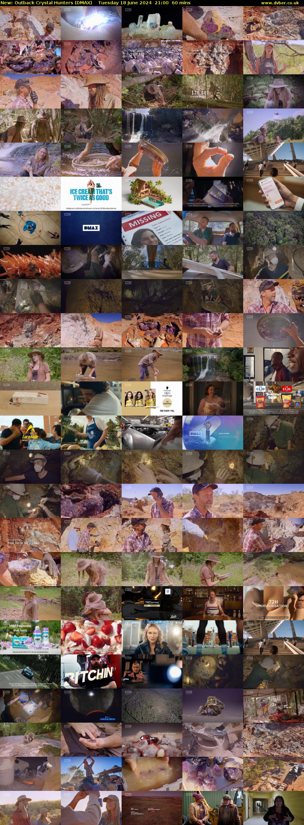 Outback Crystal Hunters (DMAX) Tuesday 18 June 2024 21:00 - 22:00