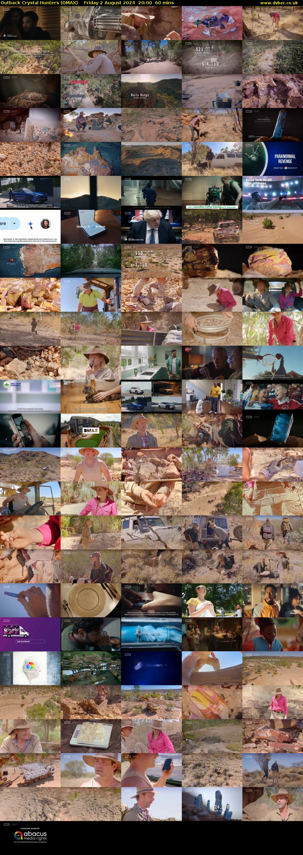 Outback Crystal Hunters (DMAX) Friday 2 August 2024 20:00 - 21:00
