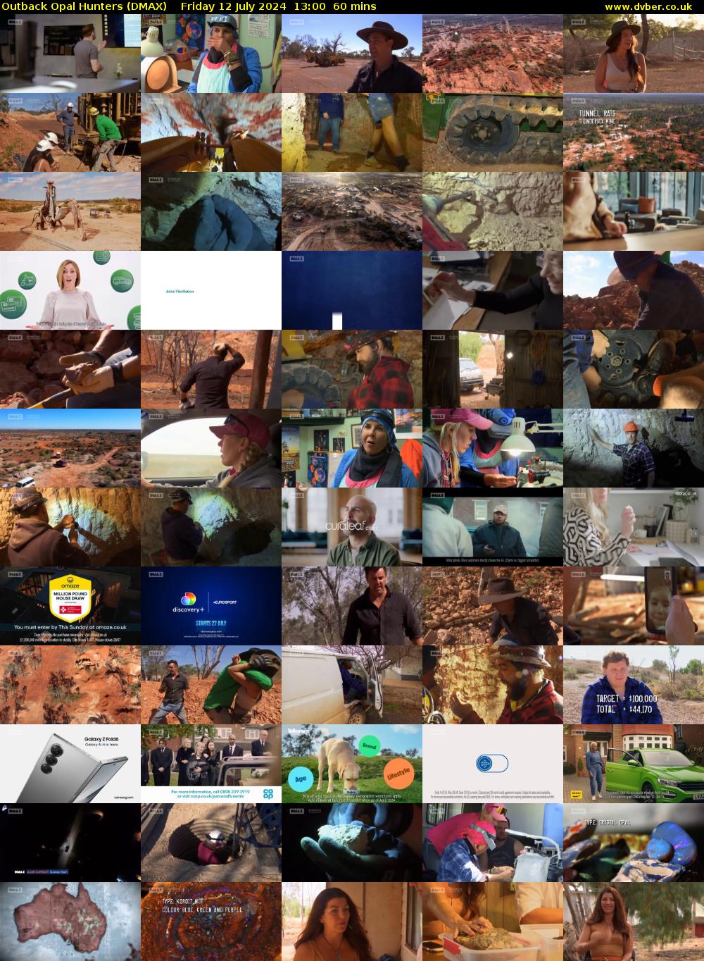 Outback Opal Hunters (DMAX) Friday 12 July 2024 13:00 - 14:00