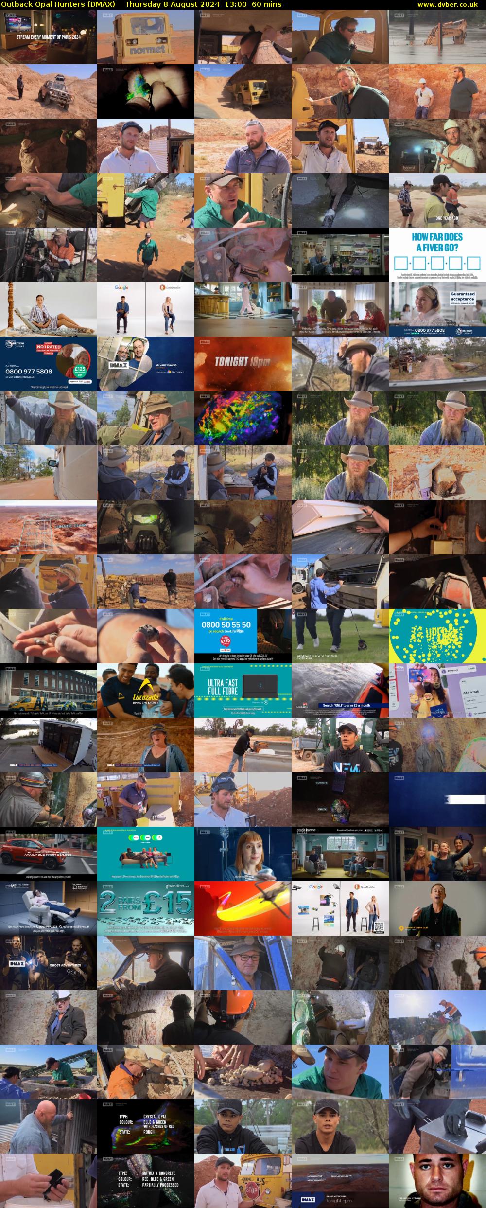 Outback Opal Hunters (DMAX) Thursday 8 August 2024 13:00 - 14:00