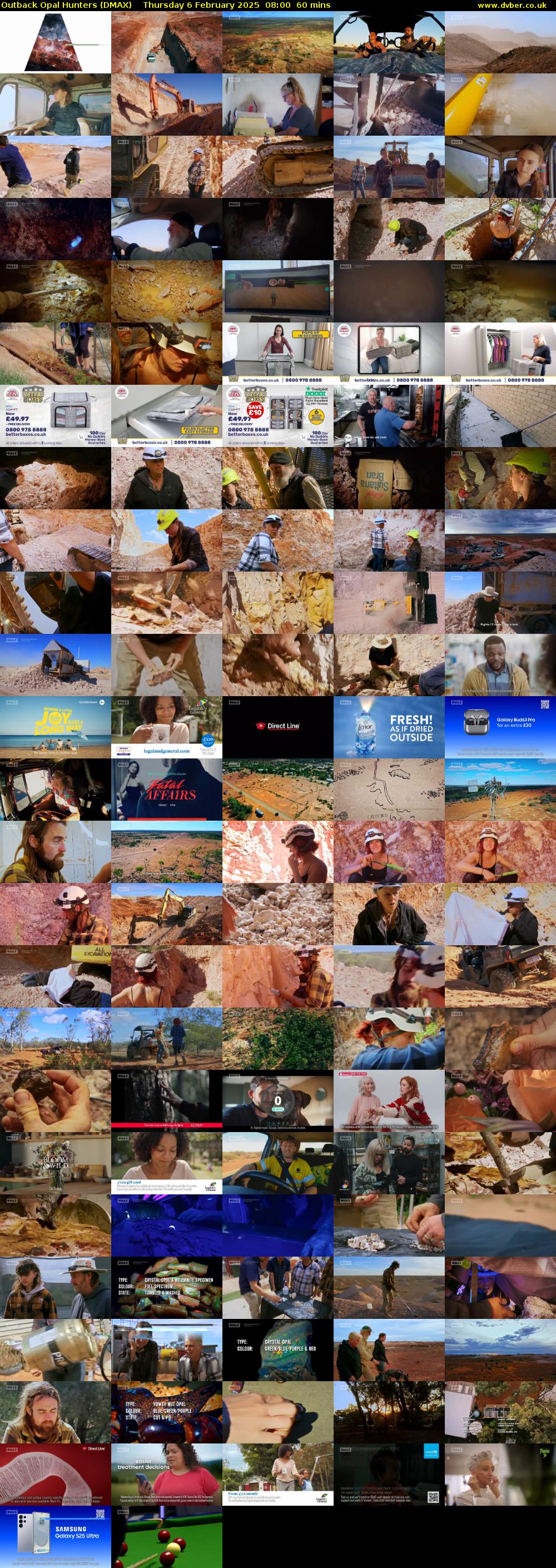 Outback Opal Hunters (DMAX) Thursday 6 February 2025 08:00 - 09:00