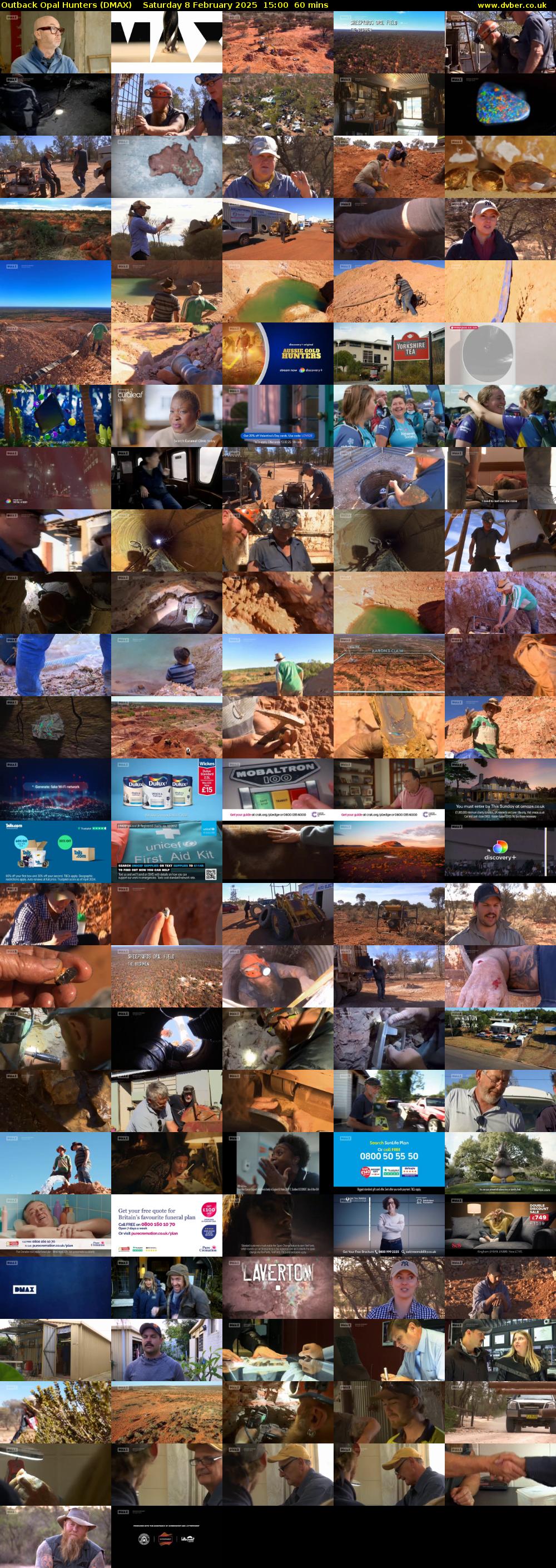 Outback Opal Hunters (DMAX) Saturday 8 February 2025 15:00 - 16:00