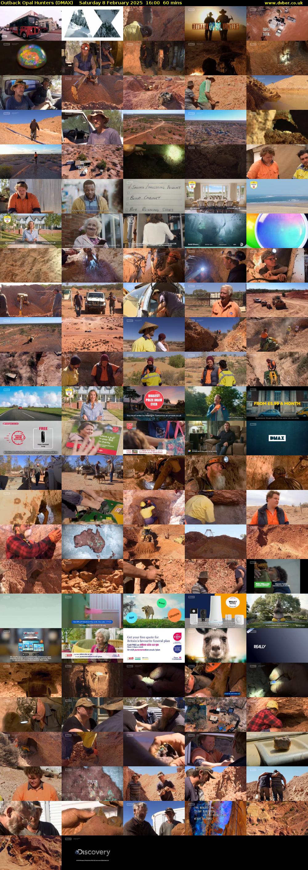 Outback Opal Hunters (DMAX) Saturday 8 February 2025 16:00 - 17:00