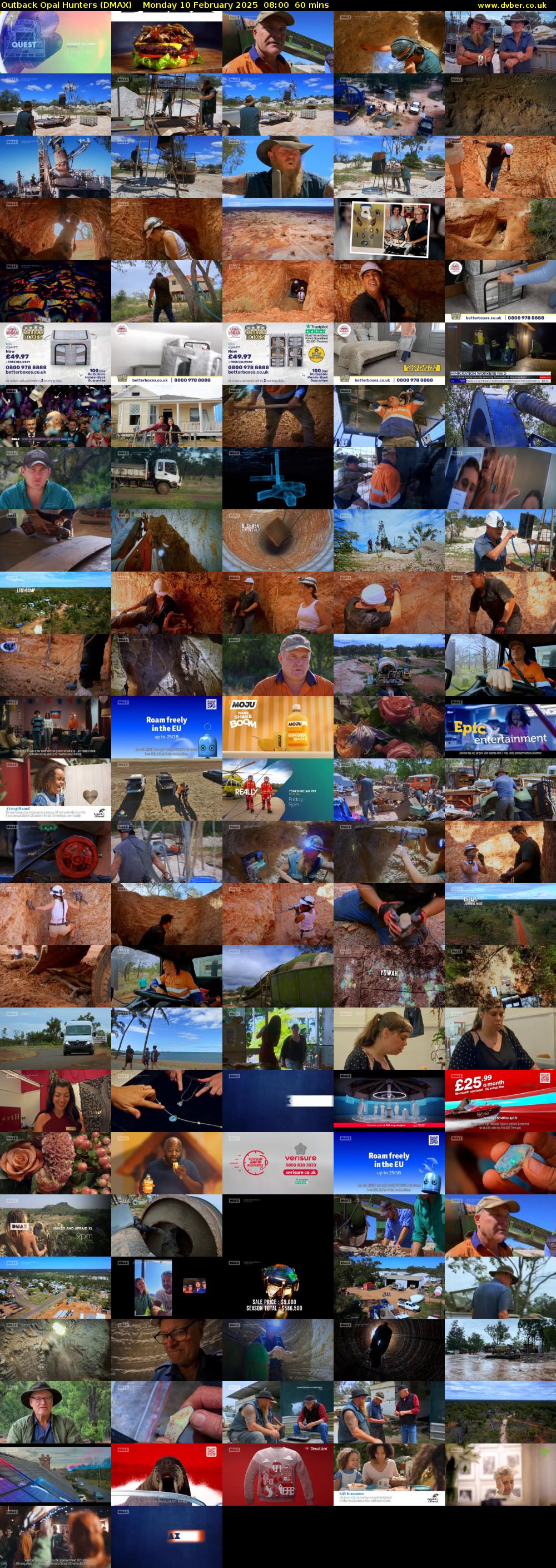 Outback Opal Hunters (DMAX) Monday 10 February 2025 08:00 - 09:00