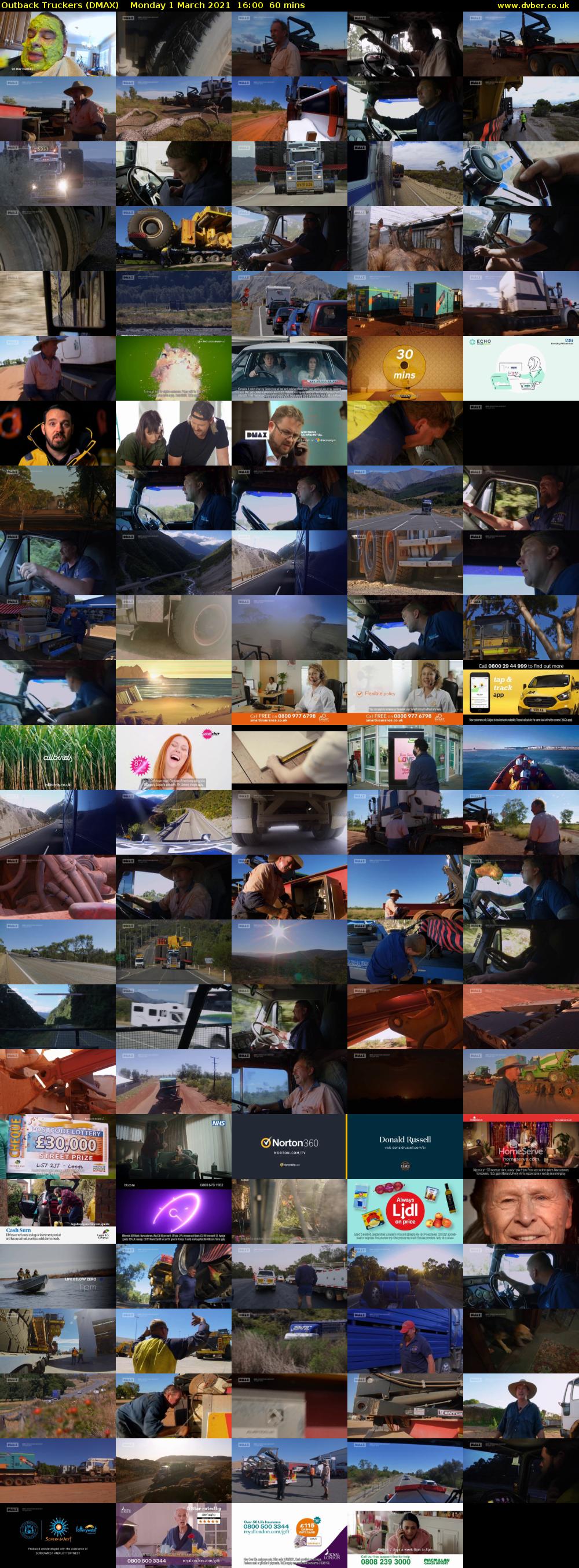 Outback Truckers (DMAX) Monday 1 March 2021 16:00 - 17:00