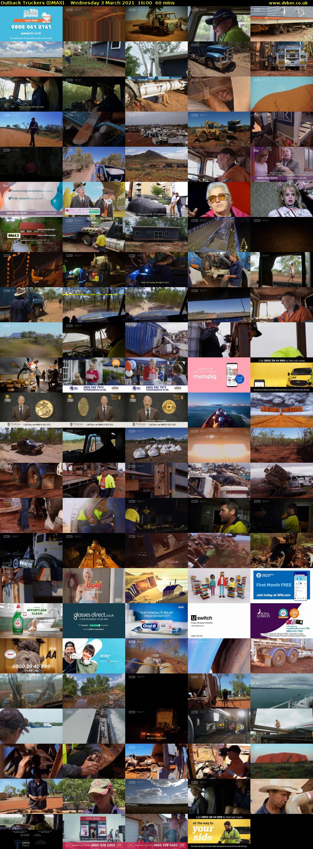 Outback Truckers (DMAX) Wednesday 3 March 2021 16:00 - 17:00