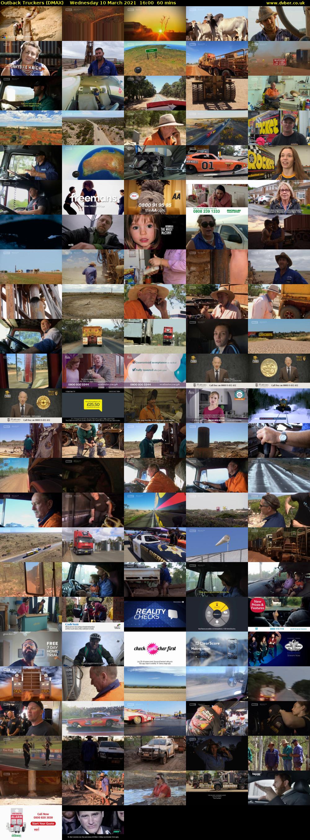 Outback Truckers (DMAX) Wednesday 10 March 2021 16:00 - 17:00