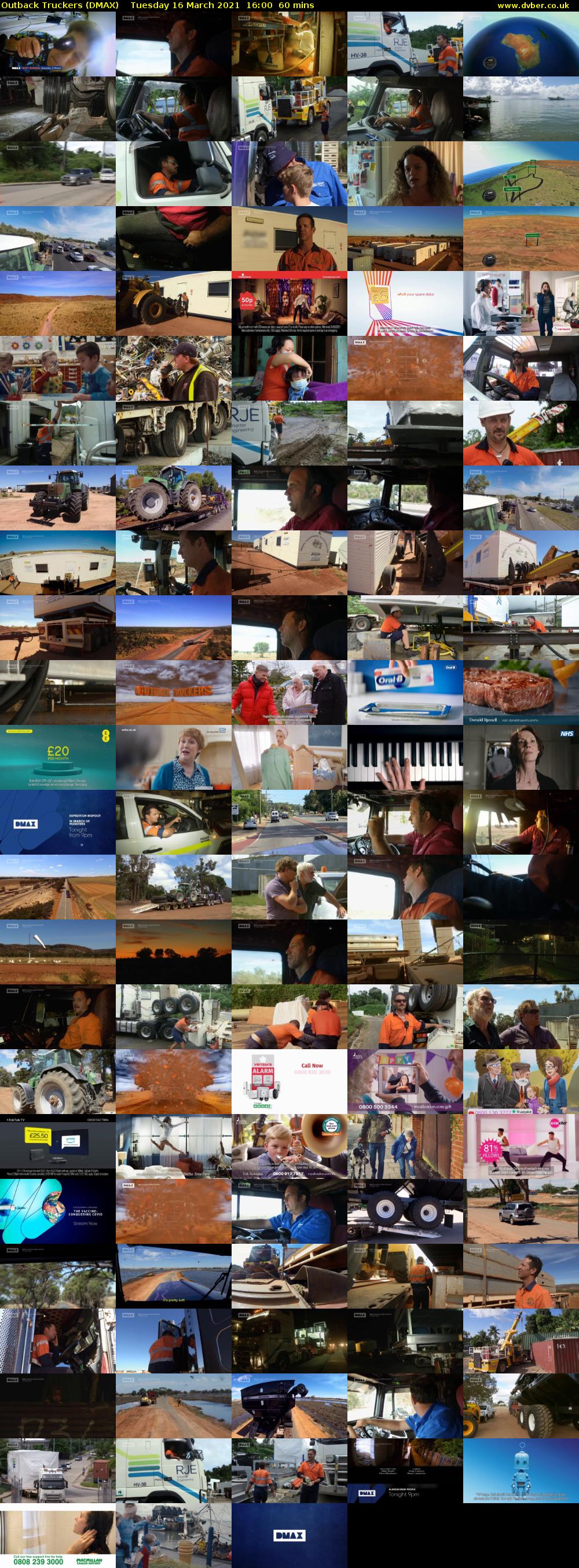 Outback Truckers (DMAX) Tuesday 16 March 2021 16:00 - 17:00