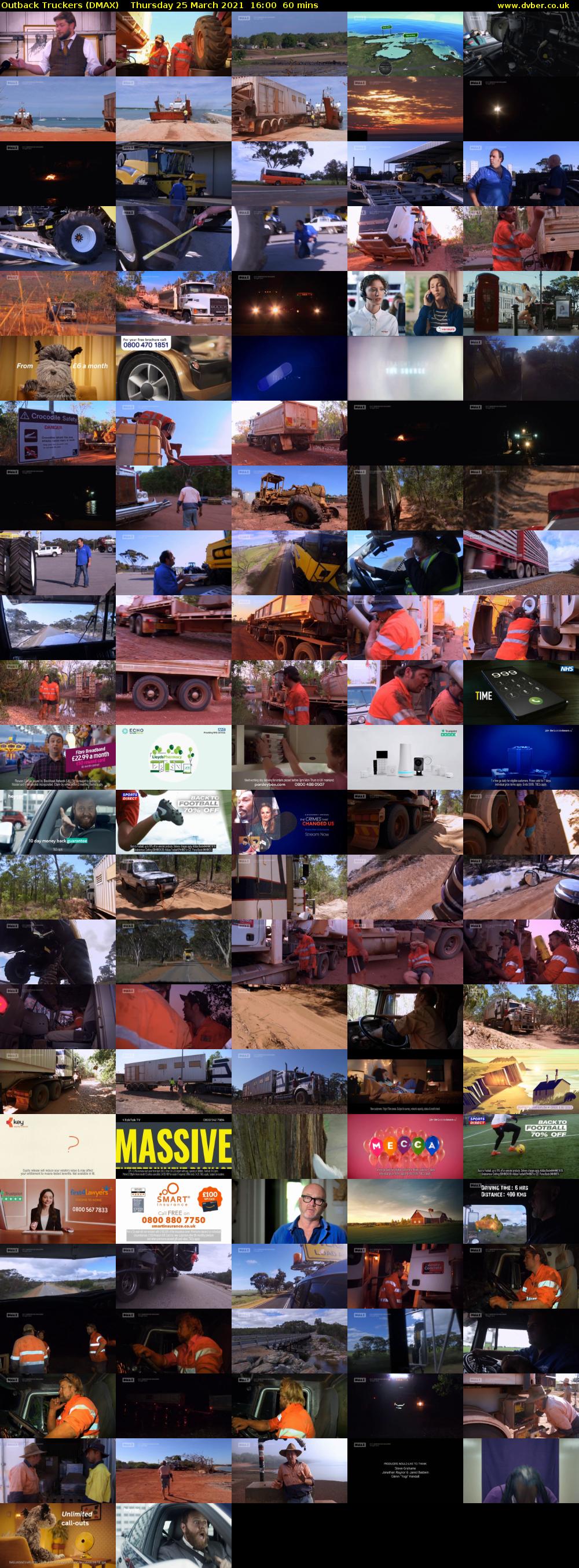 Outback Truckers (DMAX) Thursday 25 March 2021 16:00 - 17:00