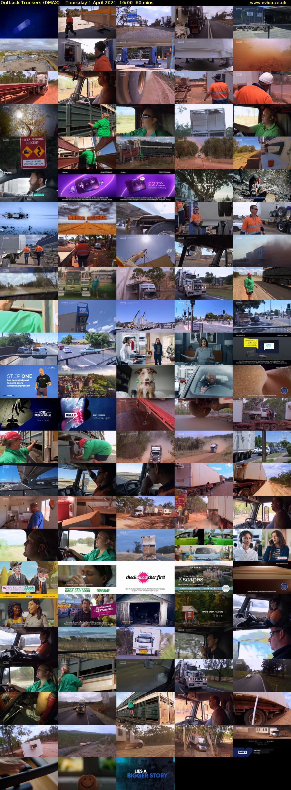 Outback Truckers (DMAX) Thursday 1 April 2021 16:00 - 17:00