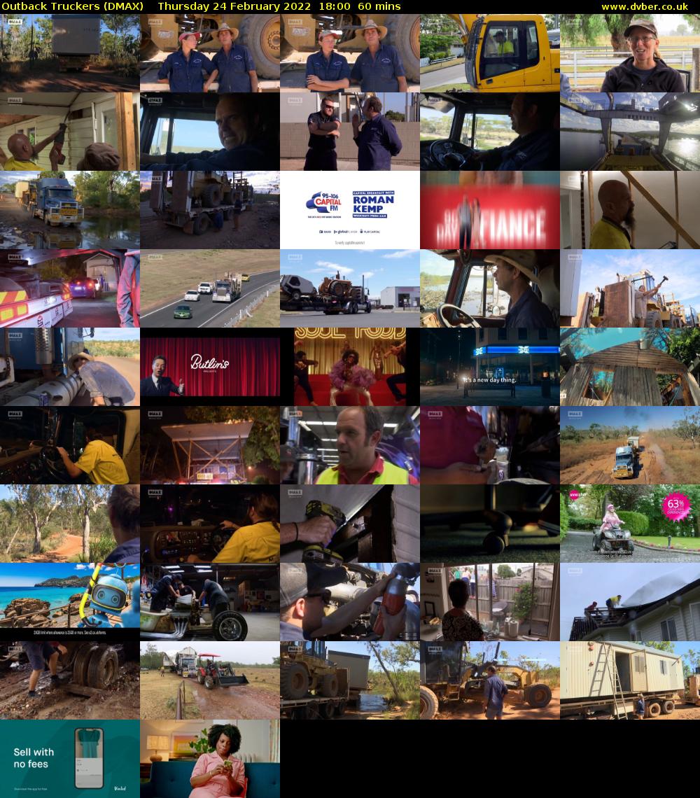 Outback Truckers (DMAX) Thursday 24 February 2022 18:00 - 19:00