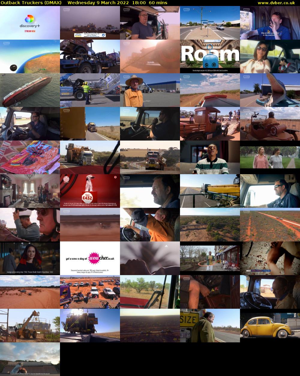 Outback Truckers (DMAX) Wednesday 9 March 2022 18:00 - 19:00