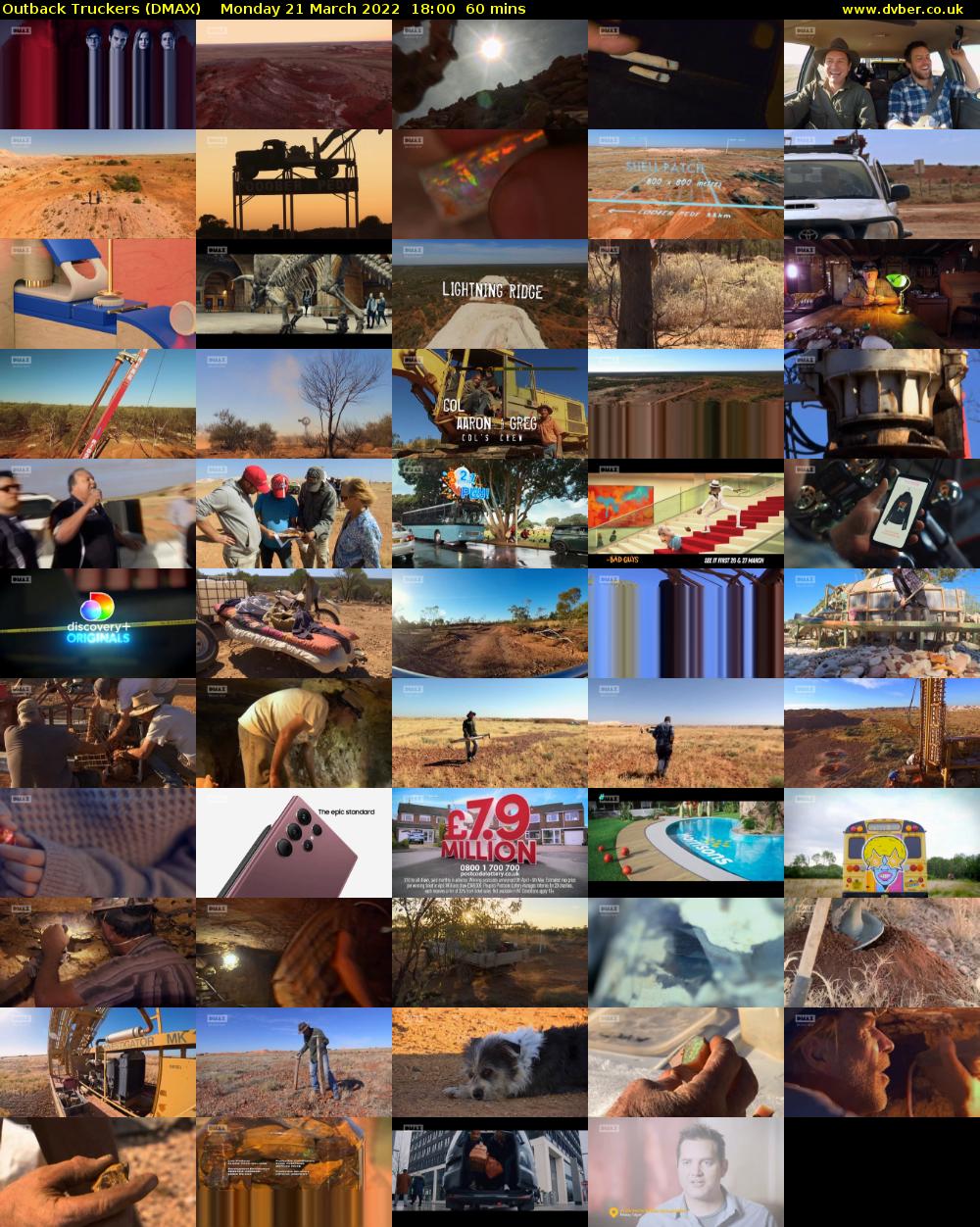 Outback Truckers (DMAX) Monday 21 March 2022 18:00 - 19:00