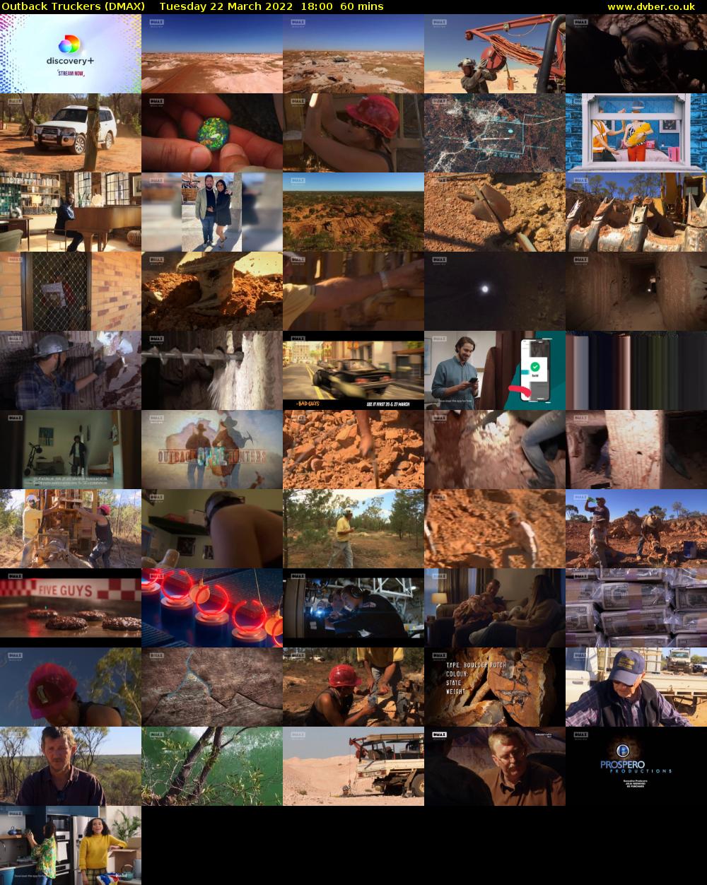 Outback Truckers (DMAX) Tuesday 22 March 2022 18:00 - 19:00