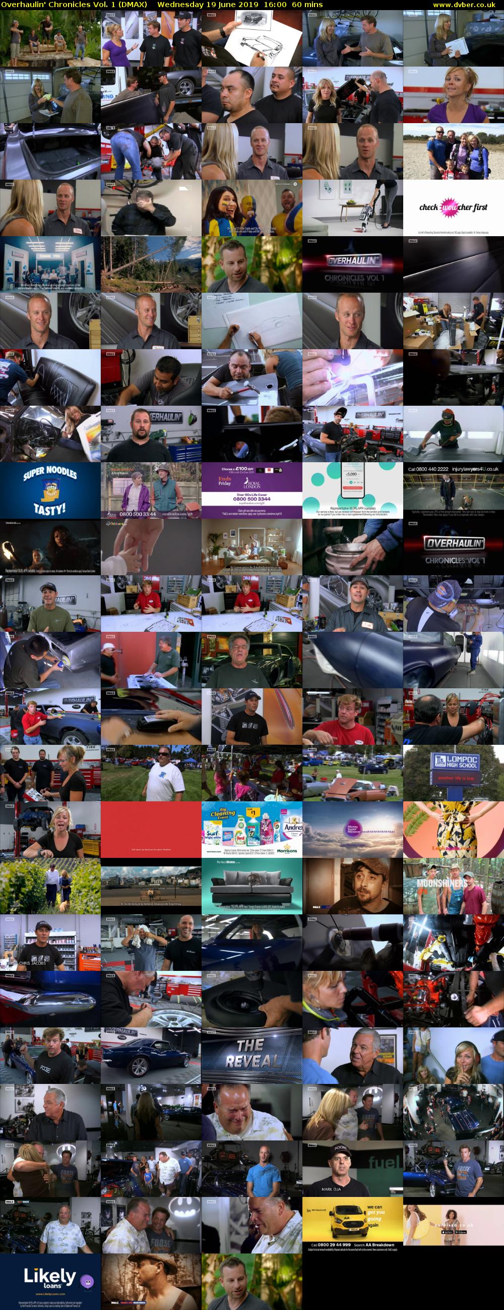 Overhaulin' Chronicles Vol. 1 (DMAX) Wednesday 19 June 2019 16:00 - 17:00