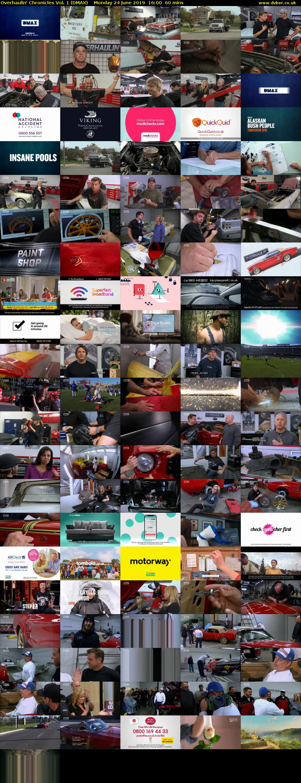 Overhaulin' Chronicles Vol. 1 (DMAX) Monday 24 June 2019 16:00 - 17:00