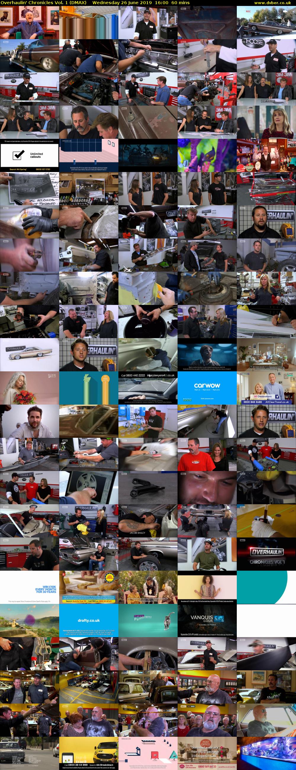 Overhaulin' Chronicles Vol. 1 (DMAX) Wednesday 26 June 2019 16:00 - 17:00