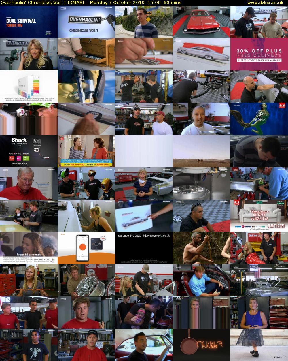 Overhaulin' Chronicles Vol. 1 (DMAX) Monday 7 October 2019 15:00 - 16:00