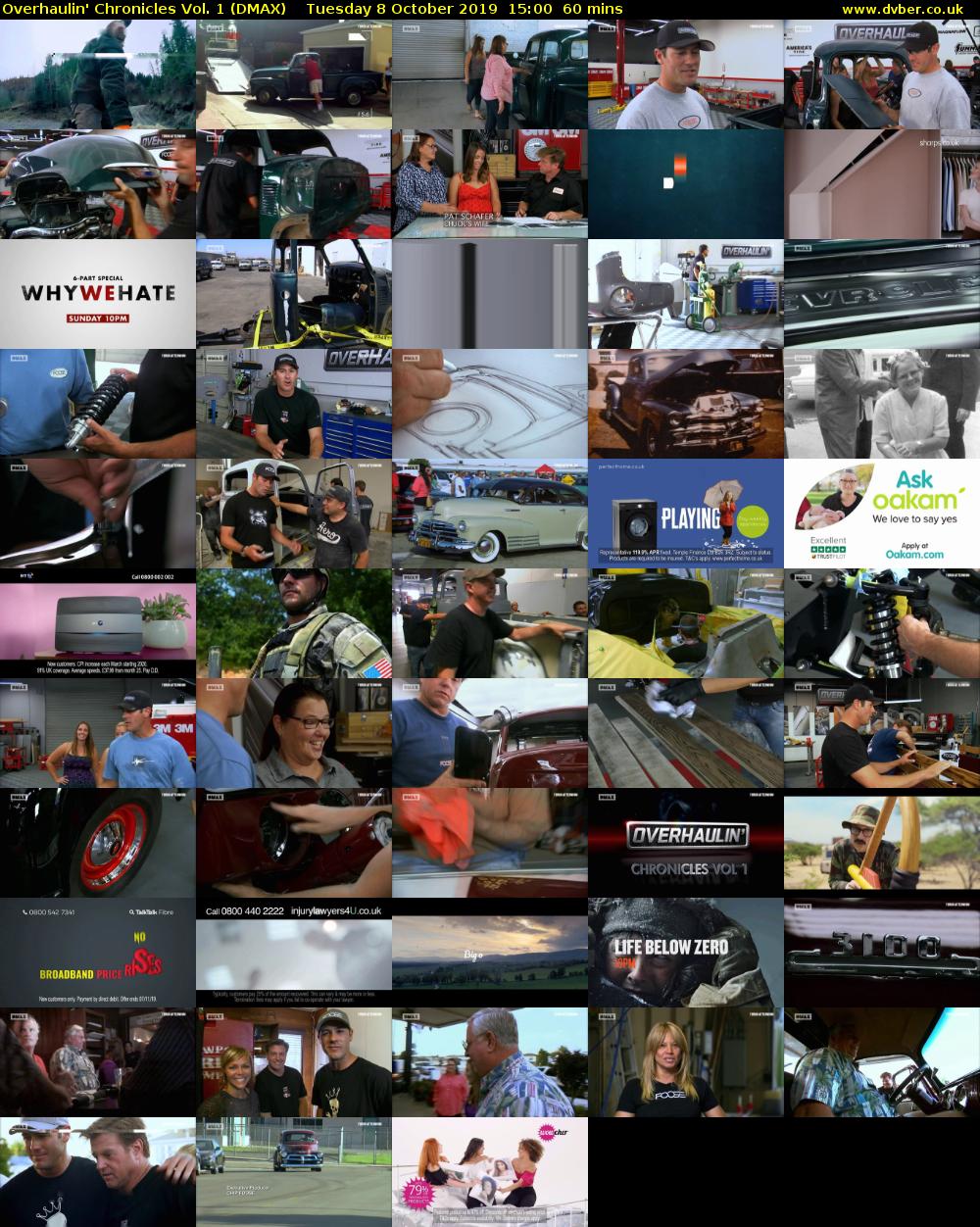 Overhaulin' Chronicles Vol. 1 (DMAX) Tuesday 8 October 2019 15:00 - 16:00