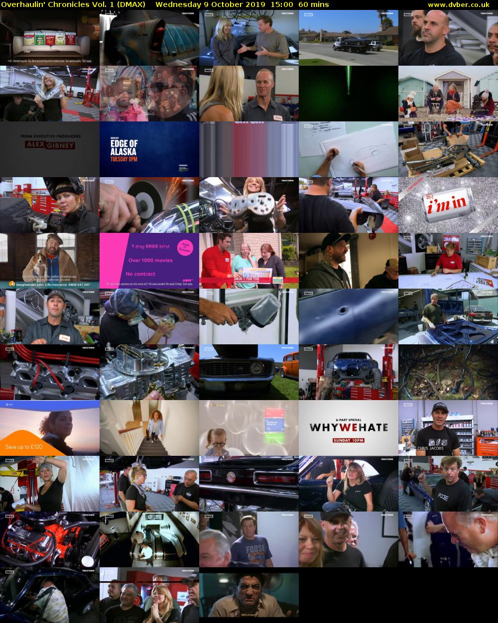 Overhaulin' Chronicles Vol. 1 (DMAX) Wednesday 9 October 2019 15:00 - 16:00