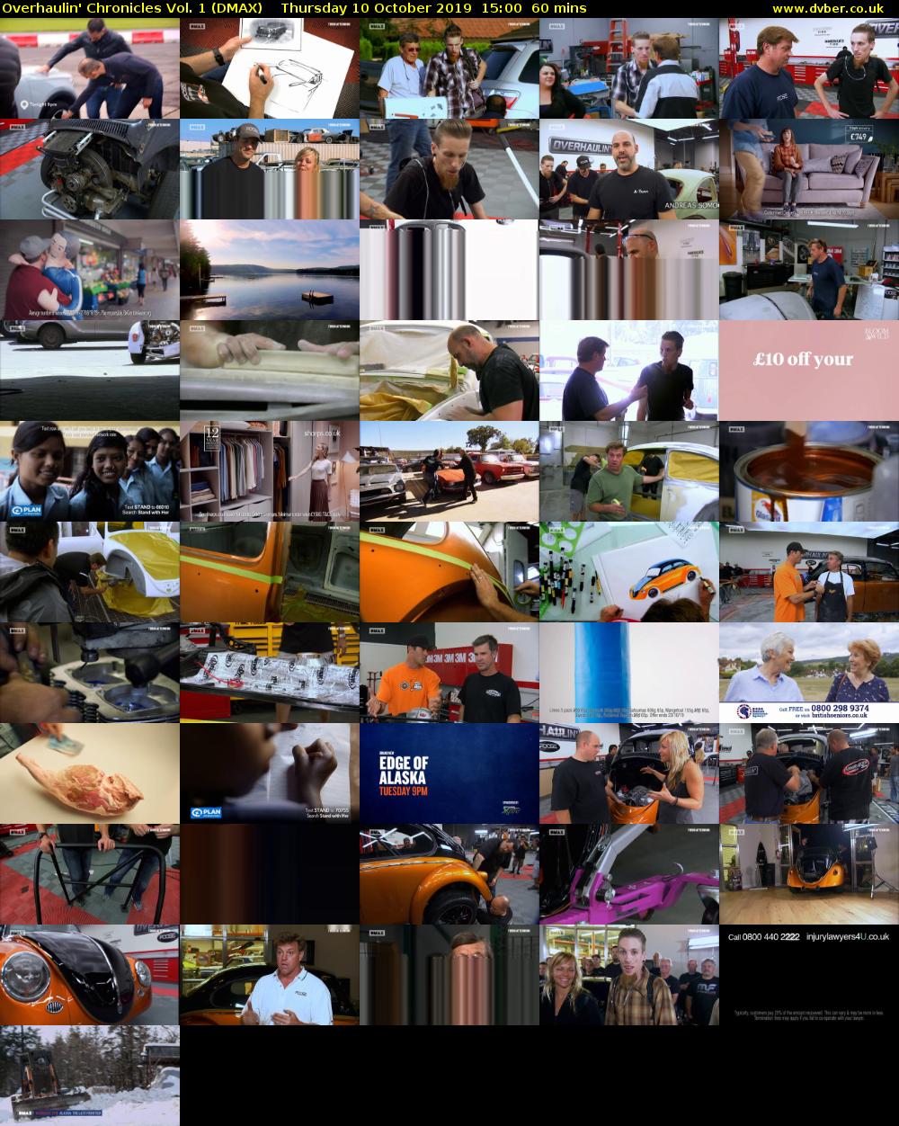 Overhaulin' Chronicles Vol. 1 (DMAX) Thursday 10 October 2019 15:00 - 16:00