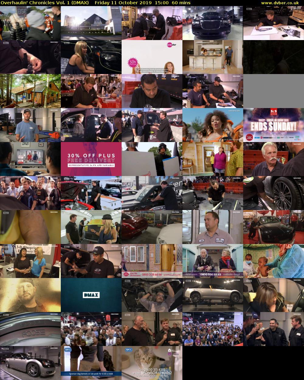 Overhaulin' Chronicles Vol. 1 (DMAX) Friday 11 October 2019 15:00 - 16:00