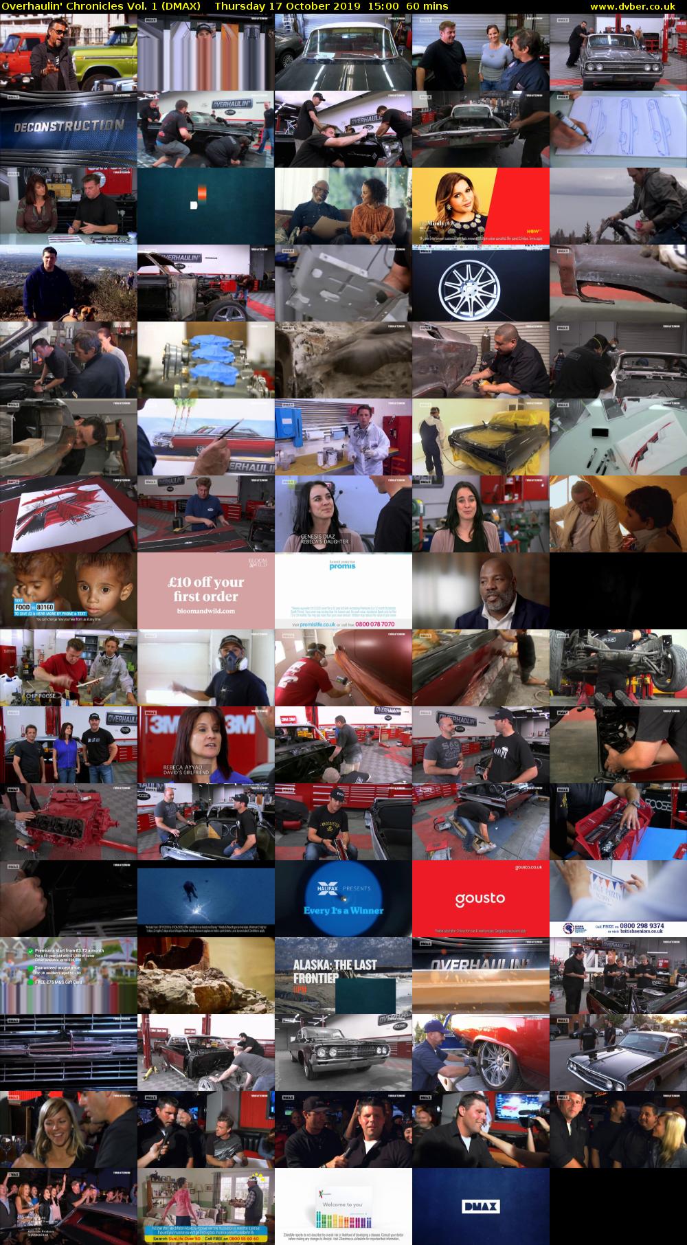 Overhaulin' Chronicles Vol. 1 (DMAX) Thursday 17 October 2019 15:00 - 16:00