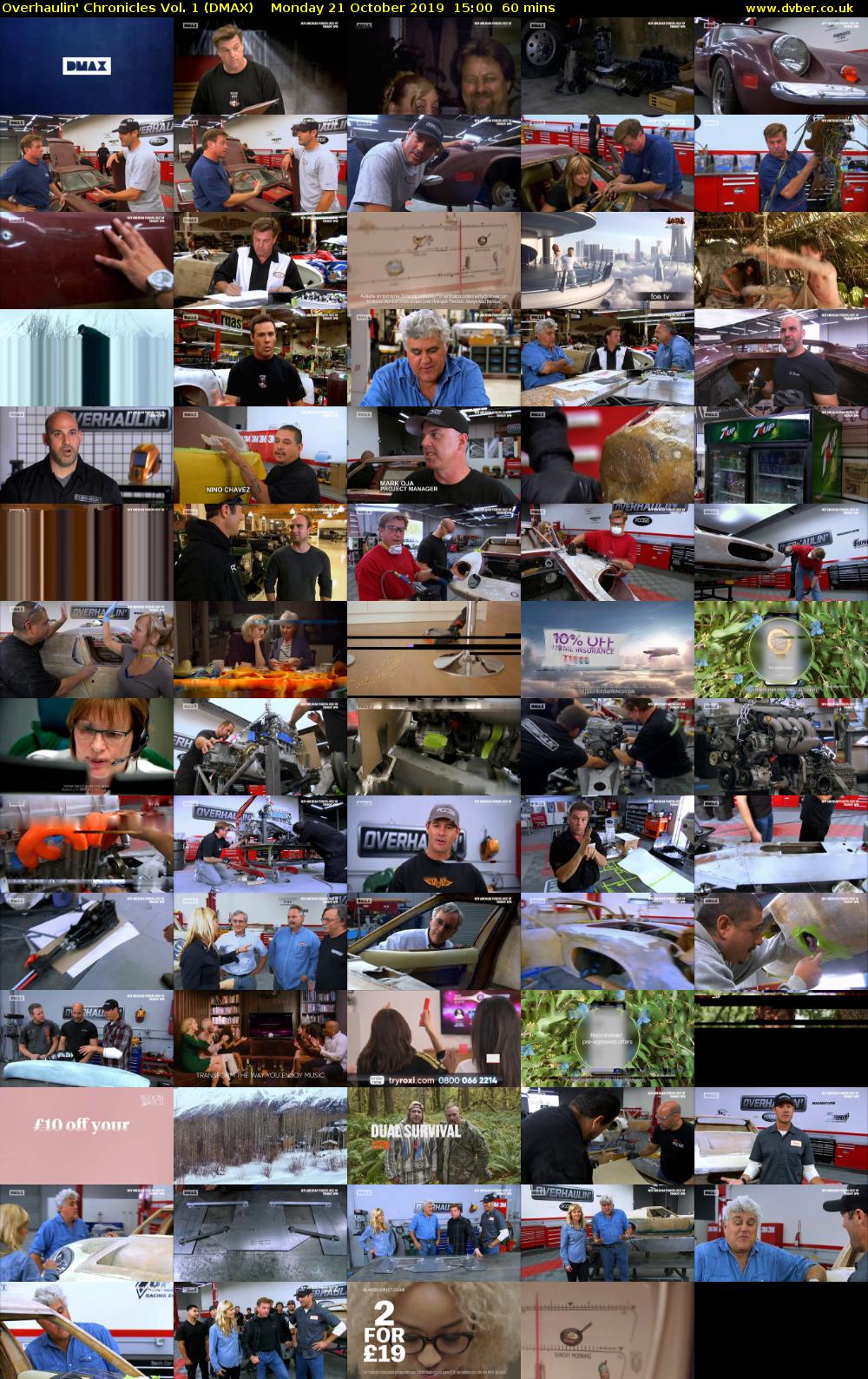 Overhaulin' Chronicles Vol. 1 (DMAX) Monday 21 October 2019 15:00 - 16:00