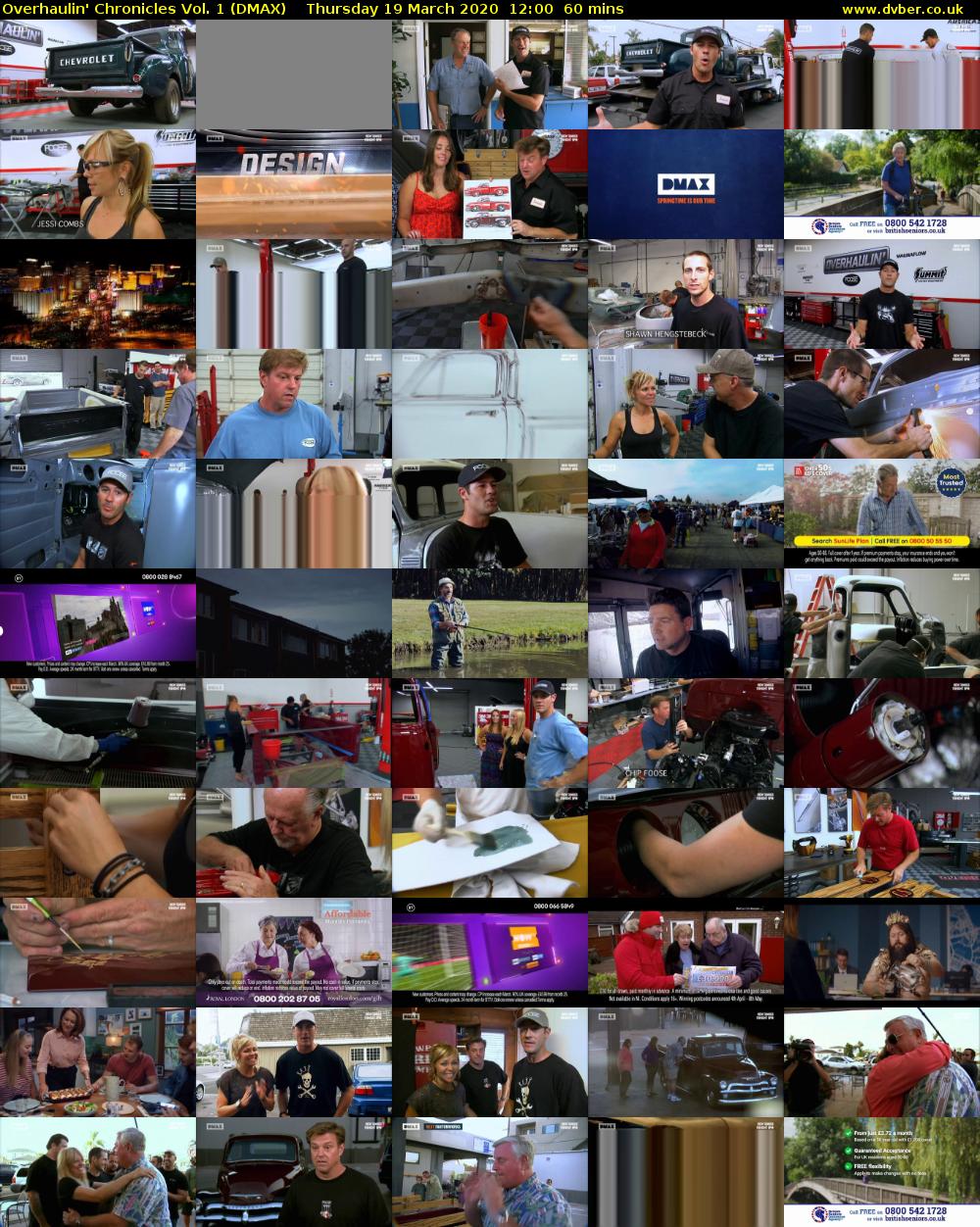 Overhaulin' Chronicles Vol. 1 (DMAX) Thursday 19 March 2020 12:00 - 13:00