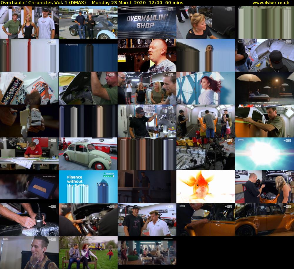 Overhaulin' Chronicles Vol. 1 (DMAX) Monday 23 March 2020 12:00 - 13:00