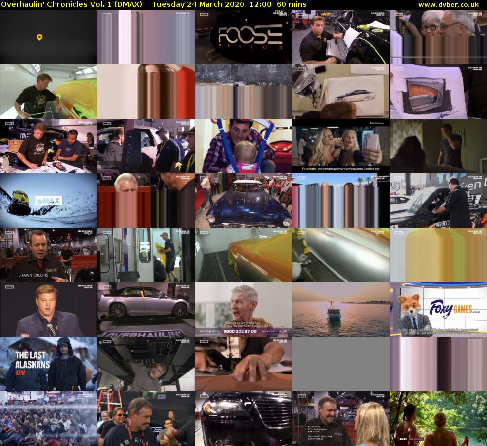 Overhaulin' Chronicles Vol. 1 (DMAX) Tuesday 24 March 2020 12:00 - 13:00