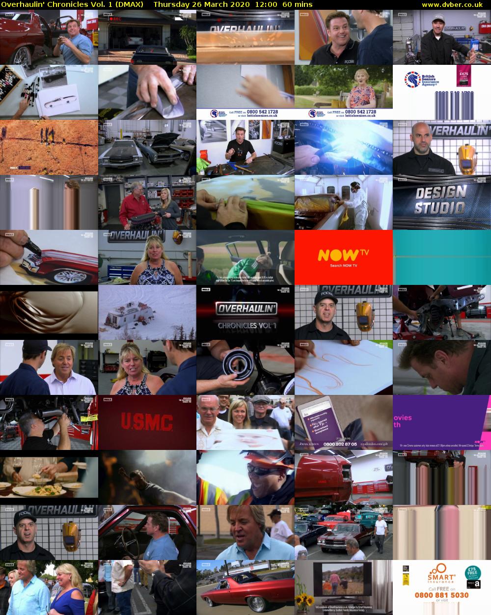 Overhaulin' Chronicles Vol. 1 (DMAX) Thursday 26 March 2020 12:00 - 13:00
