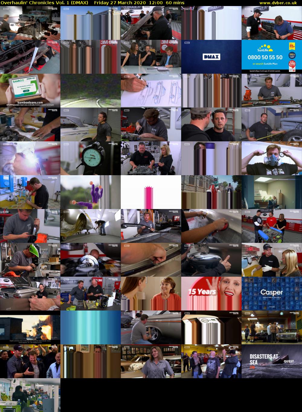 Overhaulin' Chronicles Vol. 1 (DMAX) Friday 27 March 2020 12:00 - 13:00